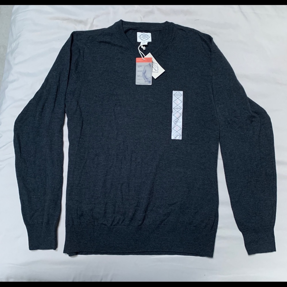 Dark Gray V neck Sweater